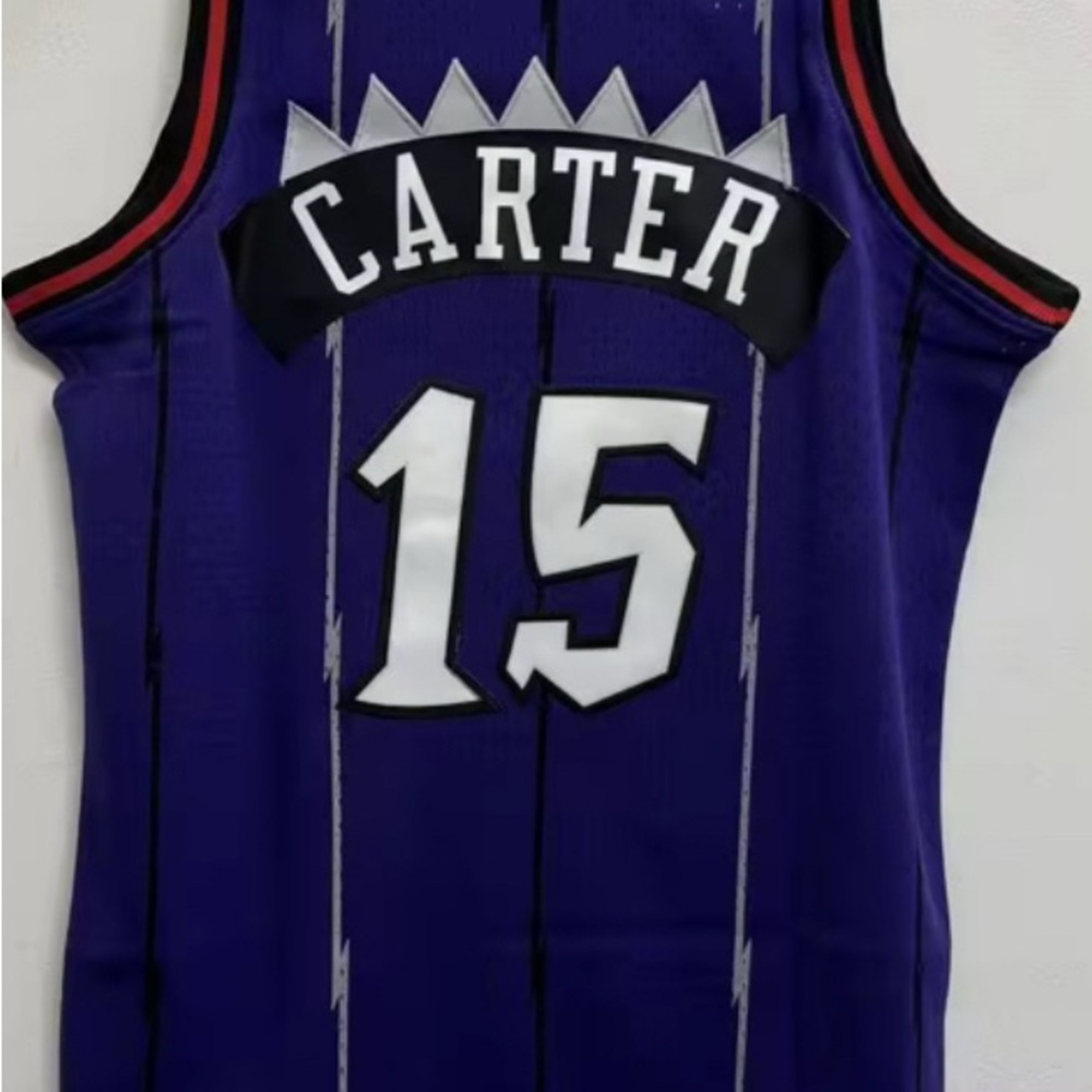 Vince Carter #15 Toronto Raptors Purple Basketball Jersey Youth Medium